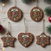 Innes Ancient Tartan Crest Christmas Ceramic Ornament